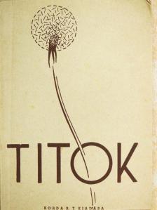 Dr. Sztrilich Pálné Csapody Hedvig - Titok [antikvár]