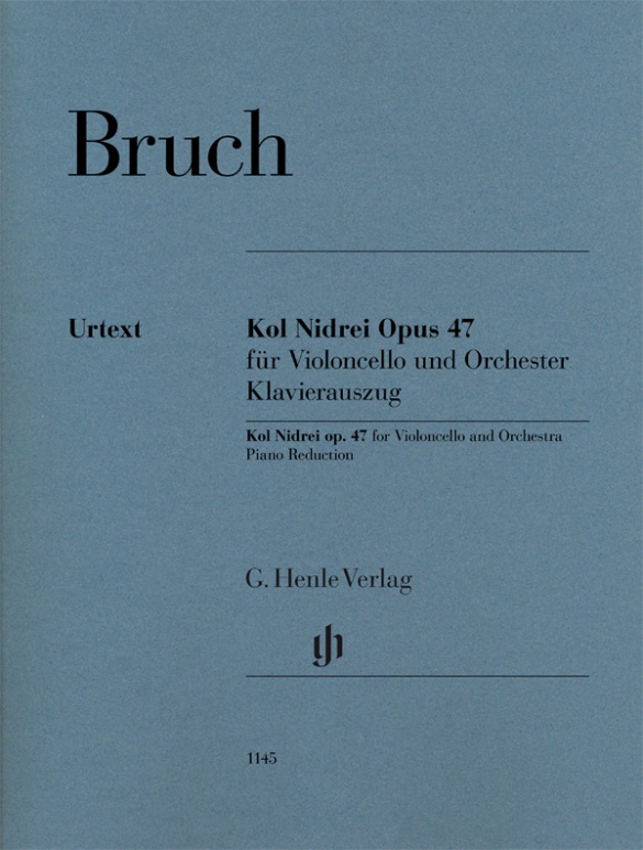 BRUCH - KOL NIDREI OP.47 FÜR VIOLONCELLO UND ORCHESTER. KLAVIERAUSZUG