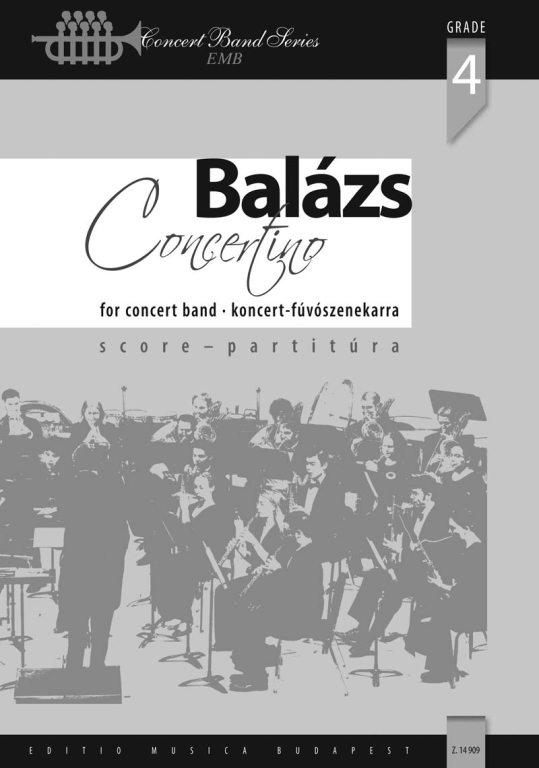 BALÁZS - CONCERTINO KONCERT-FÚVÓSZENEKARRA PARTITÚRA - ANTIKVÁR