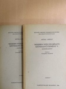 Modern nyelvelméleti szöveggyűjtemény V/1-2. [antikvár]