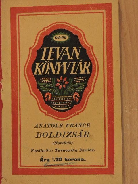 Anatole France - Boldizsár [antikvár]