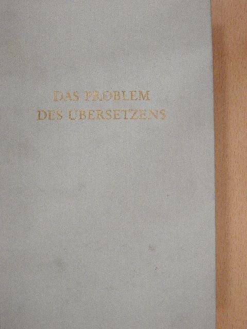 Hieronymus - Das Problem des Übersetzens [antikvár]