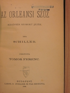 Schiller - Az orleansi szűz [antikvár]