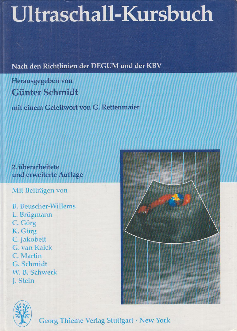 Günter Schmidt - Ultraschall-Kursbuch [antikvár]