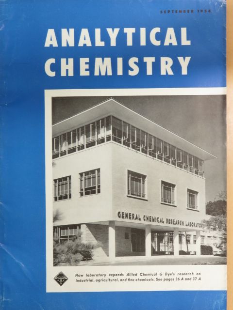 Analytical Chemistry September 1954 [antikvár]