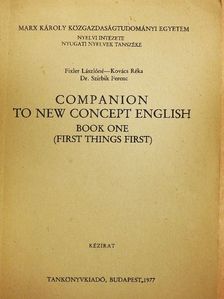 Dr. Szirbik Ferenc - Companion to new concept english I. [antikvár]