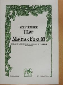 Bálint László - Havi Magyar Fórum 2006. szeptember [antikvár]