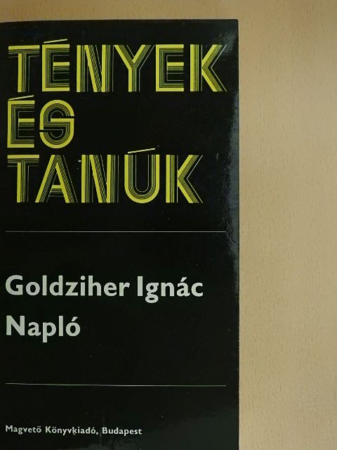 Goldziher Ignác - Napló [antikvár]