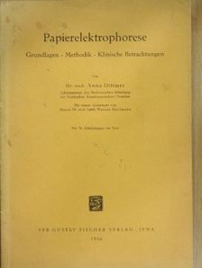 Dr. Anno Dittmer - Papierelektrophorese [antikvár]