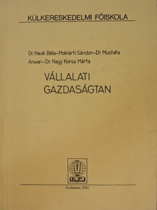 Dr. Hauk Béla - Vállalati gazdaságtan [antikvár]