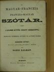 Babos Kálmán - Uj magyar-franczia és franczia-magyar szótár II. [antikvár]