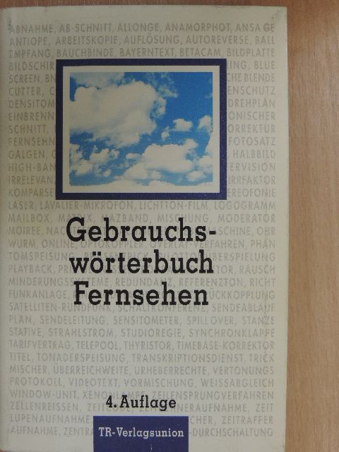 Gebrauchswörterbuch Fernsehen [antikvár]