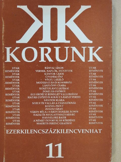 Bányai János - Korunk 1996. november [antikvár]