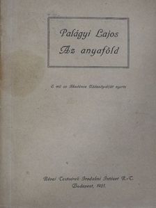 Palágyi Lajos - Az anyaföld [antikvár]