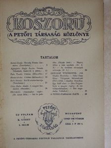 Agyagfalvi Hegyi István - Koszoru 1943. október [antikvár]