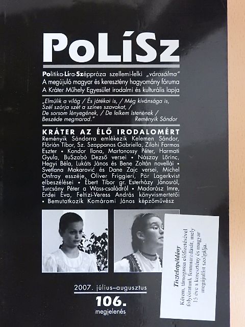 PoLíSz 2007. július-augusztus [antikvár]