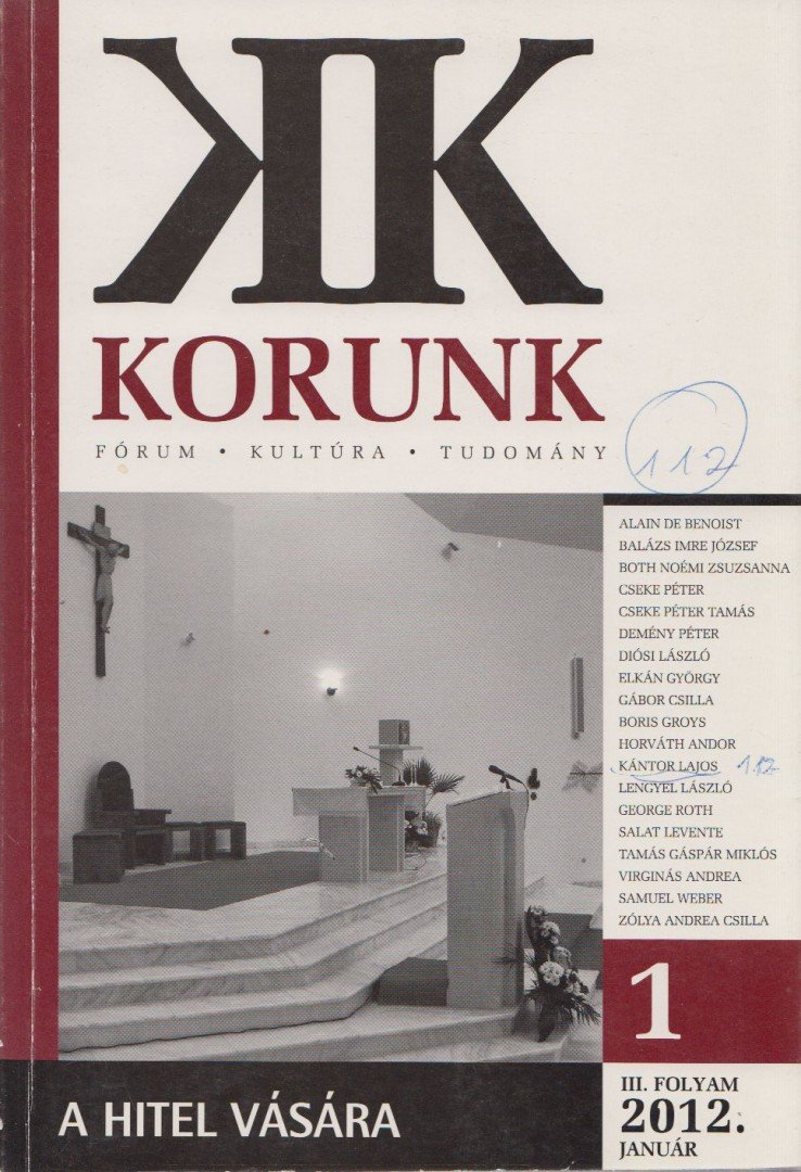 Balázs Imre József (szerk.) - Korunk 2012. január [antikvár]