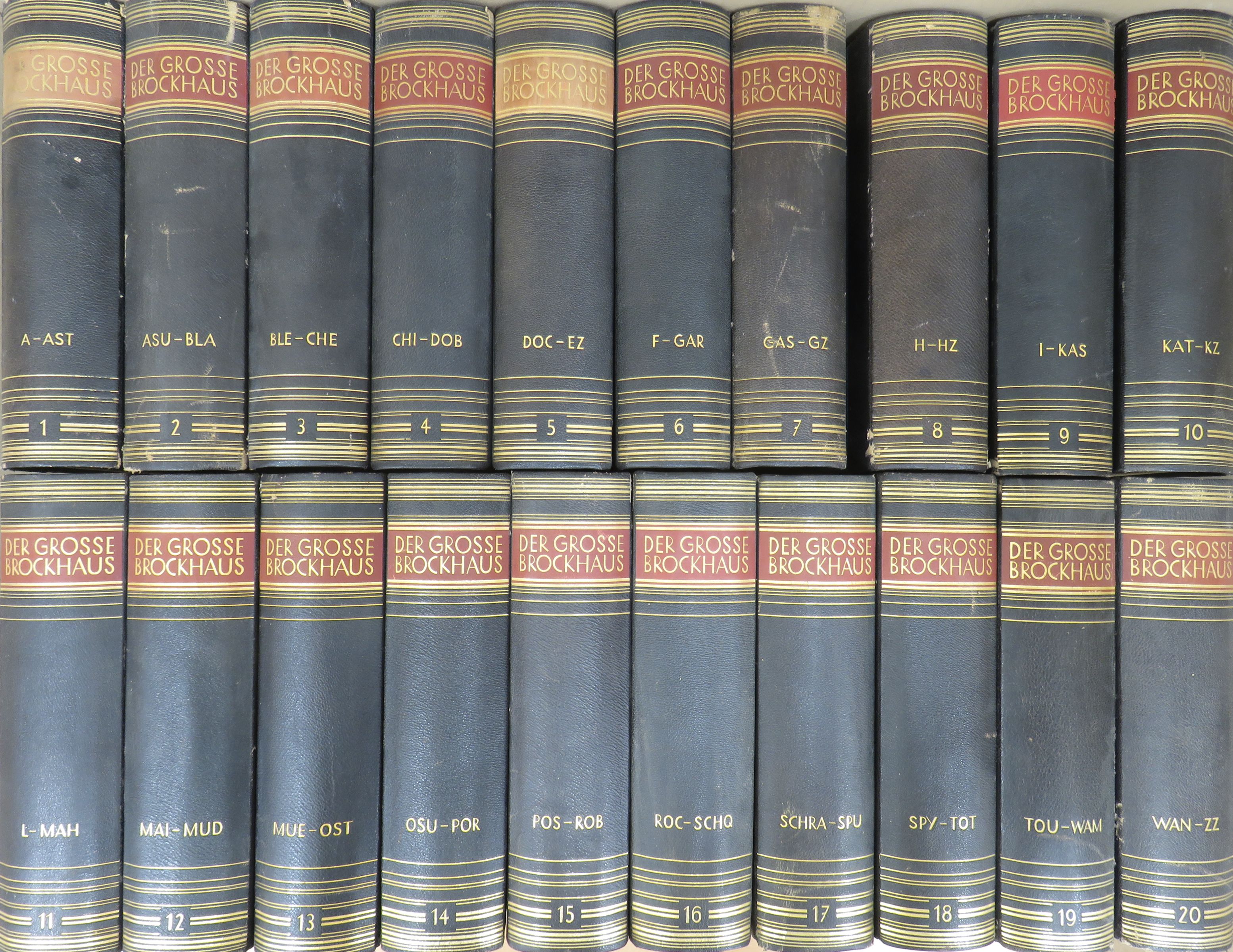 Der Grosse Brockhaus 1-20. (gótbetűs) [antikvár]