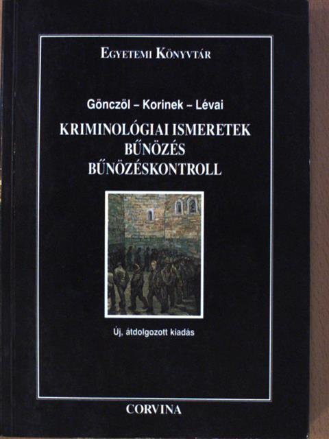 Dános Valér - Kriminológiai ismeretek  [antikvár]