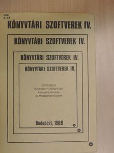 Könyvtári szoftverek IV. [antikvár]