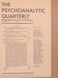 Hanns Sachs - The Psychoanalytic Quarterly 1986/3. [antikvár]