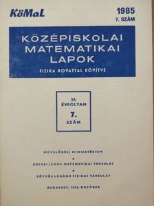 Kunfalvi Rezső - Középiskolai matematikai lapok 1985/7. [antikvár]