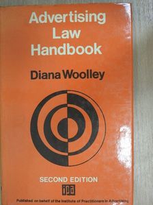 Diana Woolley - Advertising Law Handbook [antikvár]