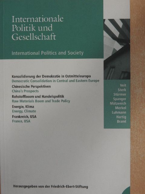 Falk Hartig - Internationale Politik und Gesellschaft 2/2008 [antikvár]