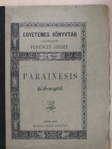 Kölcsey Ferenc - Parainesis [antikvár]