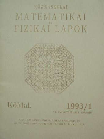 Kós Géza - Középiskolai matematikai és fizikai lapok 1993. január [antikvár]