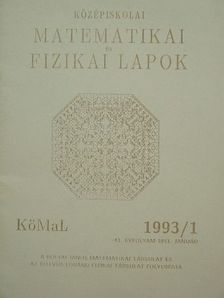 Kós Géza - Középiskolai matematikai és fizikai lapok 1993. január [antikvár]