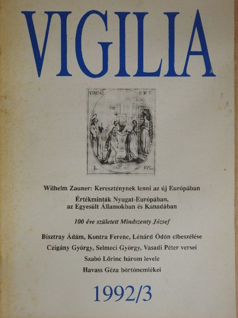 Bisztray Ádám - Vigilia 1992. március [antikvár]