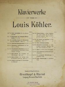 J. Haydn - Klavierwerke von Louis Köhler [antikvár]