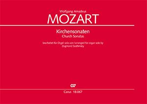 MOZART, W,A, - 17 KIRCHENSONATEN FÜR ORGEL SOLO BEARBEITET VON ZSIGMOND SZATHMÁRY