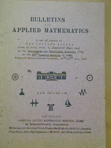 Prof. Dr. Bogoljub Stankovic - Bulletins for Applied Mathematics 110-121/82 [antikvár]