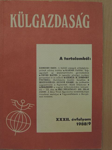 B. Zombory Viktória - Külgazdaság 1988/9 [antikvár]
