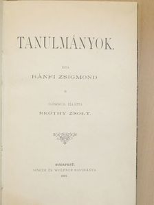Bánfi Zsigmond - Tanulmányok [antikvár]