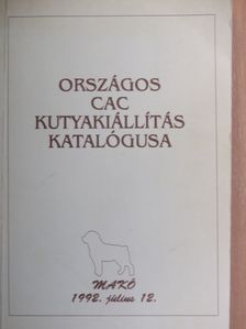Országos CAC Kutyakiállítás katalógusa [antikvár]