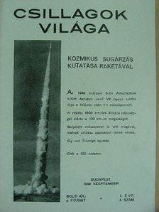 Dr. Haáz István Béla - Csillagok Világa 1948. szeptember [antikvár]