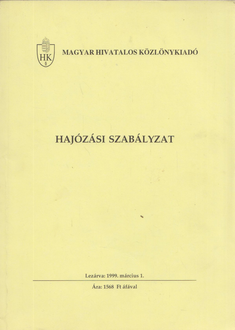 Hajózási szabályzat [antikvár]