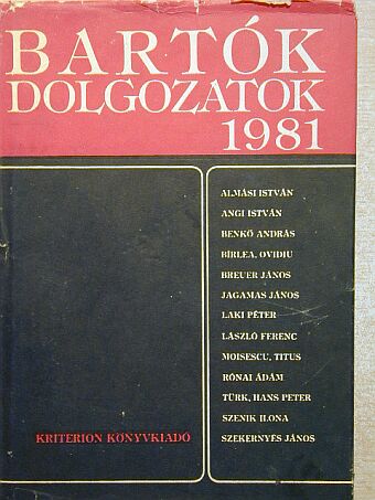 Almási István - Bartók-dolgozatok 1981 [antikvár]