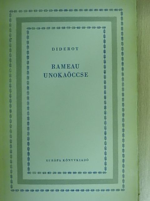 Denis Diderot - Rameau unokaöccse [antikvár]