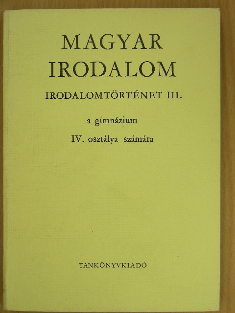 Kanizsai-Nagy Antal - Magyar irodalom IV. [antikvár]