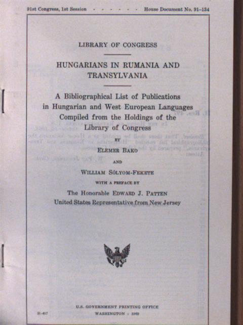 Bakó Elemér - Hungarians in Rumania and Transylvania [antikvár]