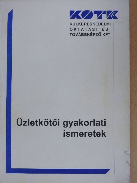 Réh Péterné - Üzletkötői gyakorlati ismeretek [antikvár]