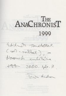 Péter Ágnes - The Anachronist 1999 (dedikált) [antikvár]