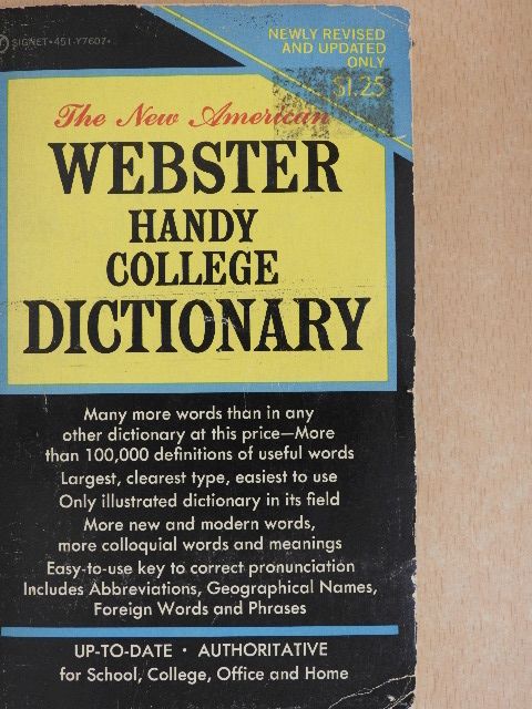 The New American Webster Handy College Dictionary [antikvár]