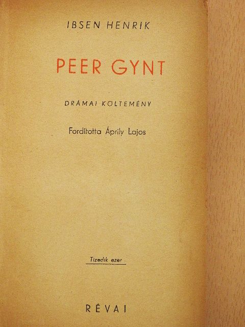 Henrik Ibsen - Peer Gynt [antikvár]