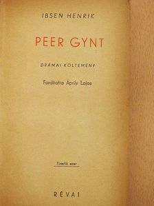 Henrik Ibsen - Peer Gynt [antikvár]