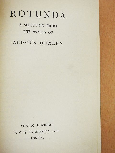 Aldous Huxley - Rotunda [antikvár]